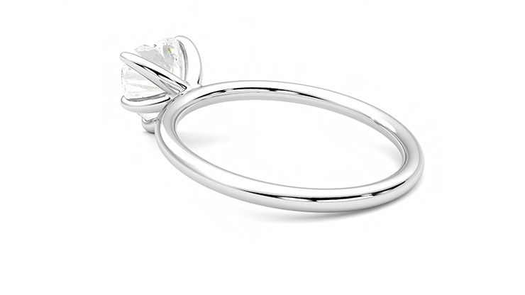 Taylor & Hart Demure Heart Engagement Ring 360 degree image 18