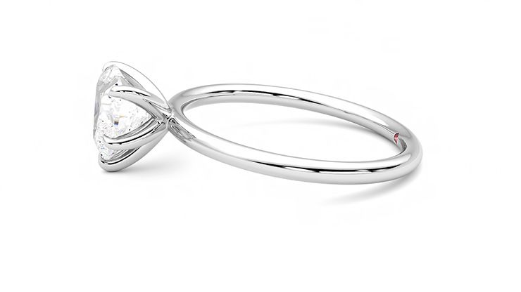 Taylor & Hart Demure Heart Engagement Ring 360 degree image 21
