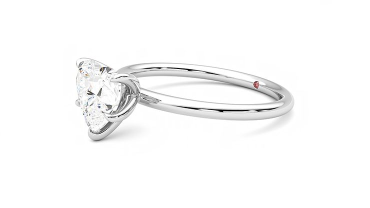 Taylor & Hart Demure Heart Engagement Ring 360 degree image 23