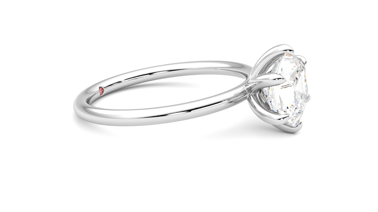 Taylor & Hart Demure Hexagonal Engagement Ring 360 degree image 8