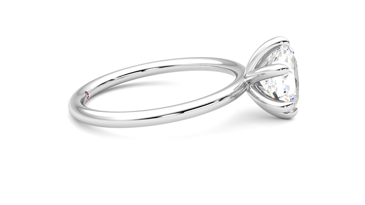 Taylor & Hart Demure Hexagonal Engagement Ring 360 degree image 9