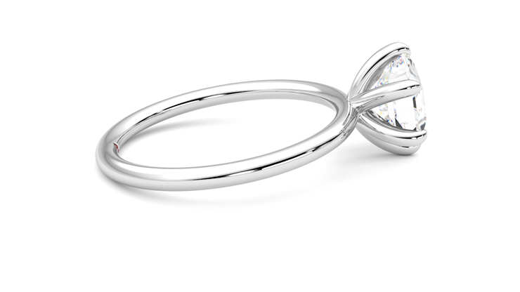 Taylor & Hart Demure Hexagonal Engagement Ring 360 degree image 10