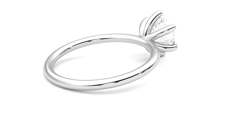 Taylor & Hart Demure Hexagonal Engagement Ring 360 degree image 12