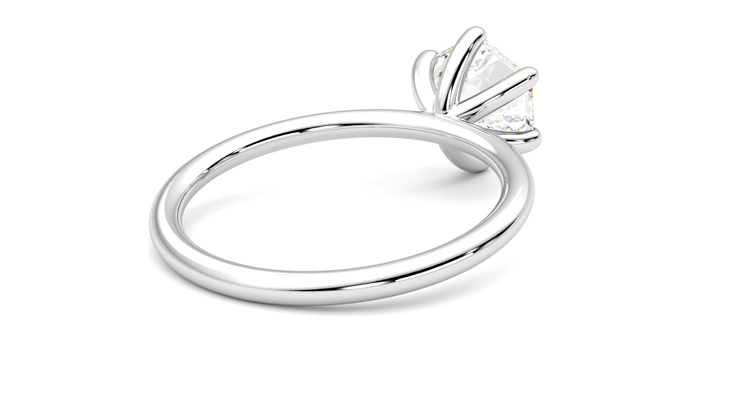 Taylor & Hart Demure Hexagonal Engagement Ring 360 degree image 13