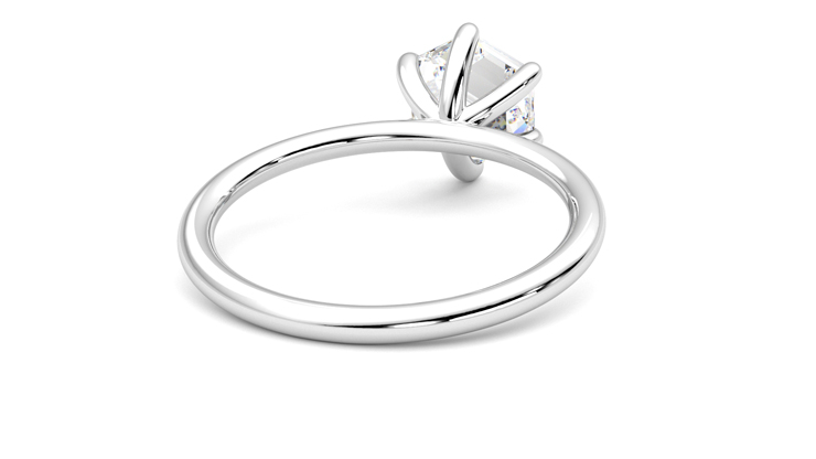 Taylor & Hart Demure Hexagonal Engagement Ring 360 degree image 14