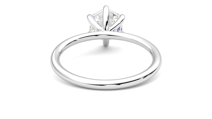 Taylor & Hart Demure Hexagonal Engagement Ring 360 degree image 15