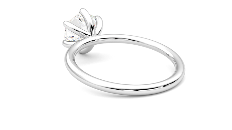 Taylor & Hart Demure Hexagonal Engagement Ring 360 degree image 17