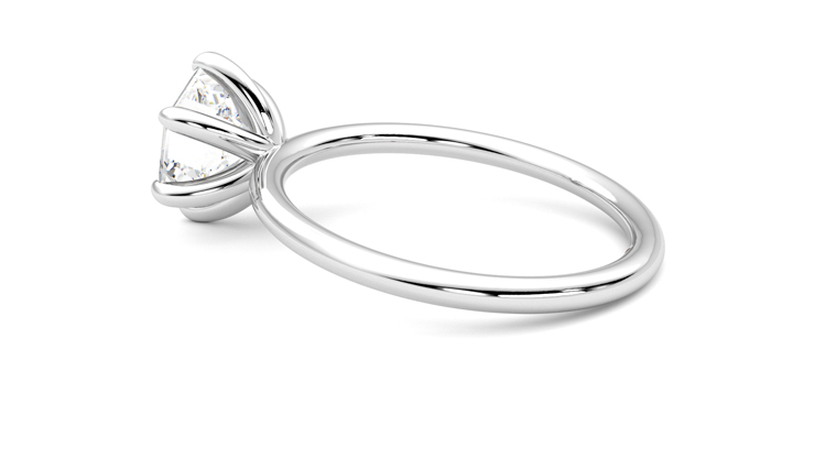 Taylor & Hart Demure Hexagonal Engagement Ring 360 degree image 19