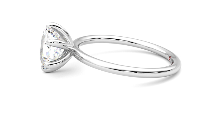 Taylor & Hart Demure Hexagonal Engagement Ring 360 degree image 21