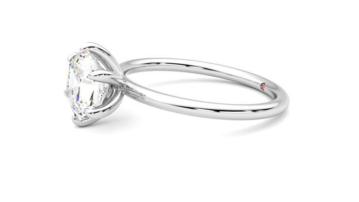 Taylor & Hart Demure Hexagonal Engagement Ring 360 degree image 22