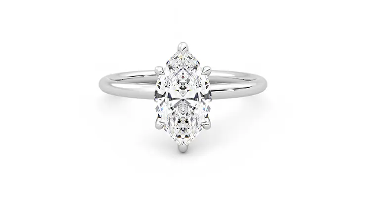 Taylor & Hart Demure Marquise Engagement Ring 360 detail 01