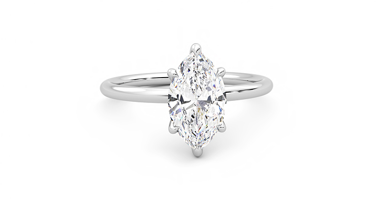 Taylor & Hart Demure Marquise Engagement Ring 360 degree image 2