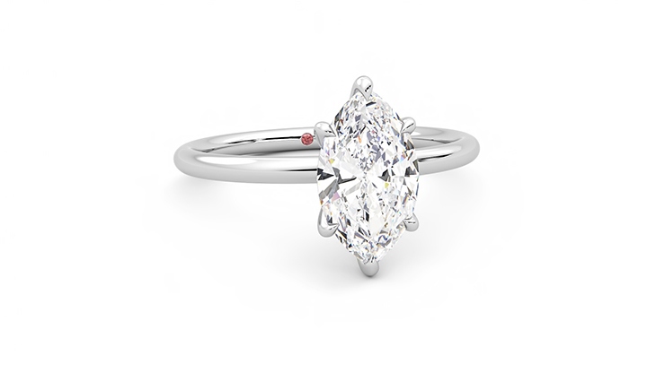 Taylor & Hart Demure Marquise Engagement Ring 360 degree image 3