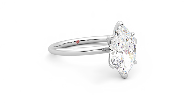Taylor & Hart Demure Marquise Engagement Ring 360 degree image 5