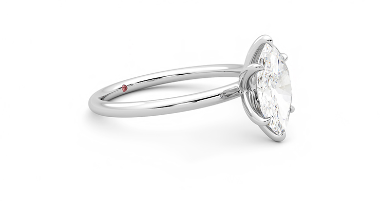 Taylor & Hart Demure Marquise Engagement Ring 360 degree image 7
