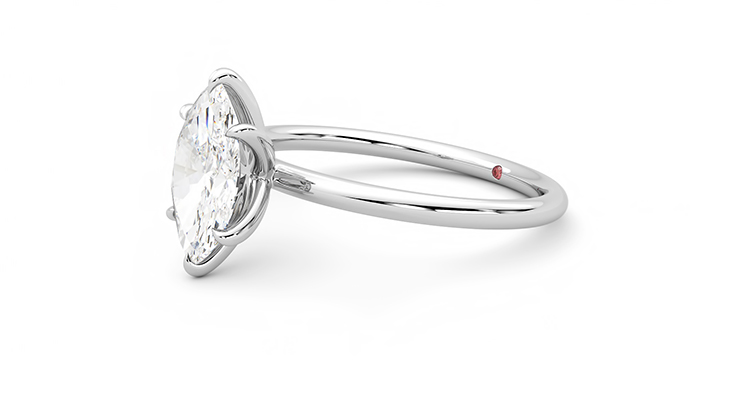 Taylor & Hart Demure Marquise Engagement Ring 360 degree image 23