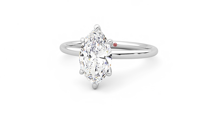 Taylor & Hart Demure Marquise Engagement Ring 360 degree image 27