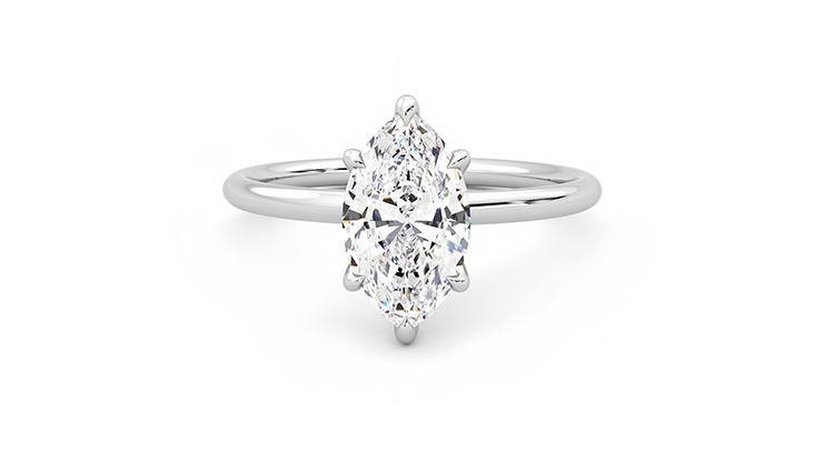Taylor & Hart Demure Marquise Engagement Ring 360 degree image 29