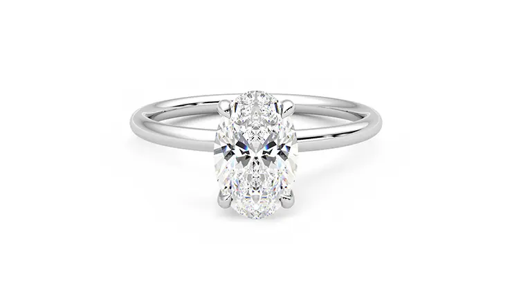 Taylor & Hart Demure Oval Engagement Ring 360 detail 01