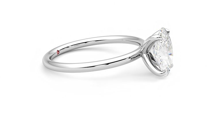 Taylor & Hart Demure Oval Engagement Ring 360 degree image 8