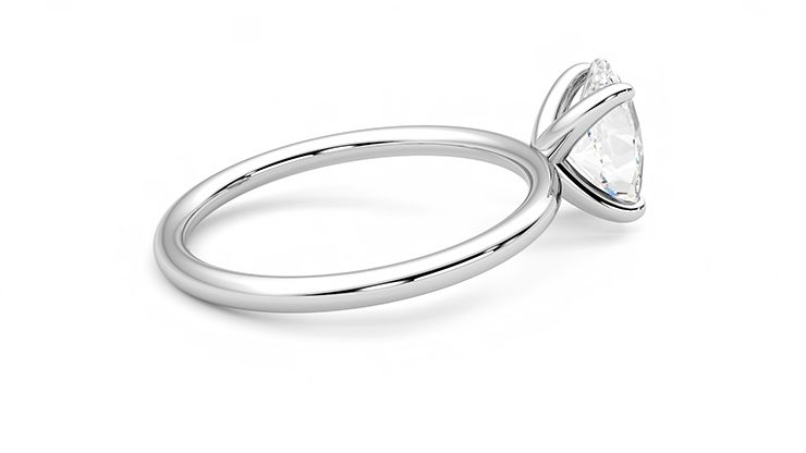 Taylor & Hart Demure Oval Engagement Ring 360 degree image 11