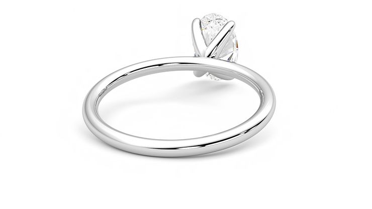 Taylor & Hart Demure Oval Engagement Ring 360 degree image 14