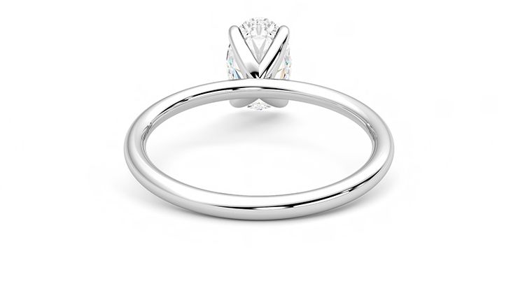 Taylor & Hart Demure Oval Engagement Ring 360 degree image 15