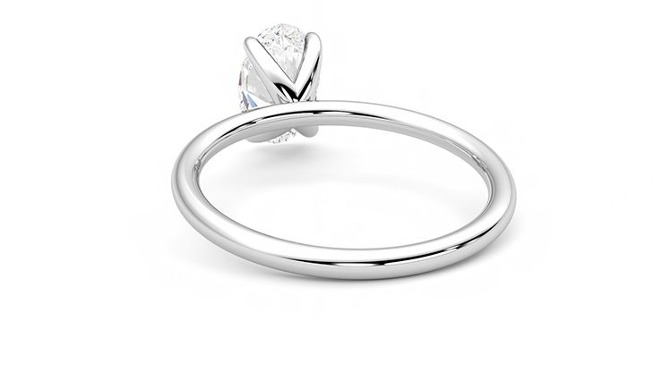 Taylor & Hart Demure Oval Engagement Ring 360 degree image 16