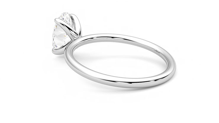 Taylor & Hart Demure Oval Engagement Ring 360 degree image 18