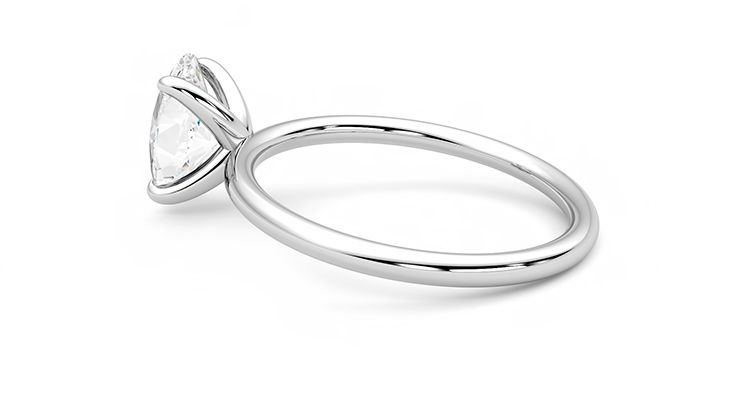 Taylor & Hart Demure Oval Engagement Ring 360 degree image 19