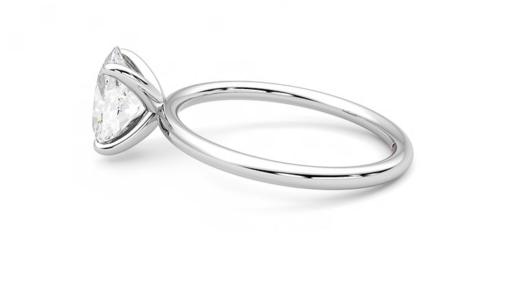 Taylor & Hart Demure Oval Engagement Ring 360 degree image 20