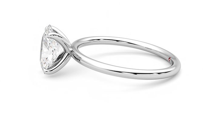 Taylor & Hart Demure Oval Engagement Ring 360 degree image 21