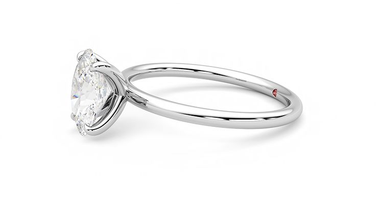 Taylor & Hart Demure Oval Engagement Ring 360 degree image 22