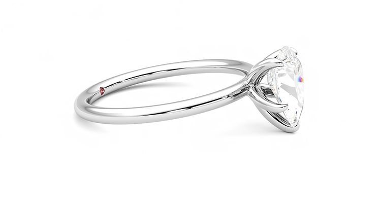 Taylor & Hart Demure Pear Engagement Ring 360 degree image 8