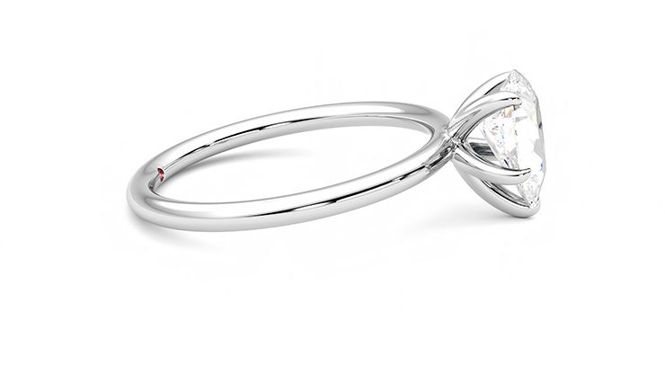 Taylor & Hart Demure Pear Engagement Ring 360 degree image 9