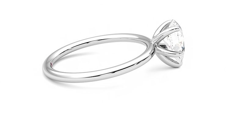 Taylor & Hart Demure Pear Engagement Ring 360 degree image 10