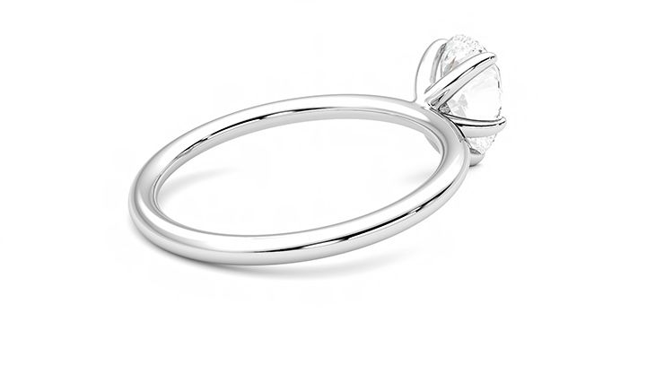 Taylor & Hart Demure Pear Engagement Ring 360 degree image 12