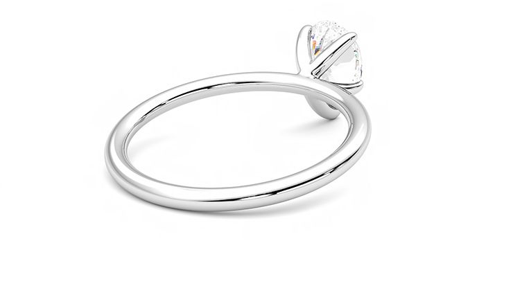 Taylor & Hart Demure Pear Engagement Ring 360 degree image 13