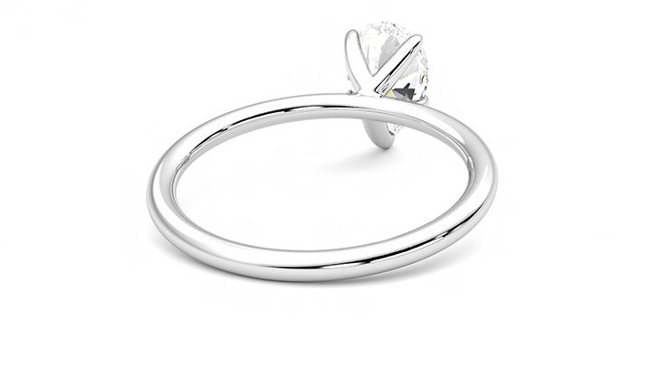 Taylor & Hart Demure Pear Engagement Ring 360 degree image 14
