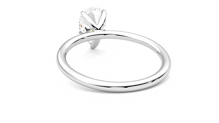 Taylor & Hart Demure Pear Engagement Ring 360 degree image 16