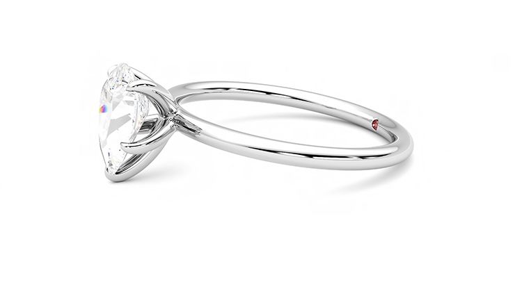 Taylor & Hart Demure Pear Engagement Ring 360 degree image 22