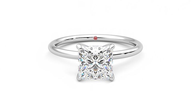 Taylor & Hart Demure Princess Engagement Ring 360 degree image 0