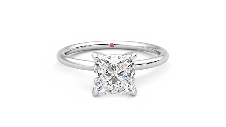 Taylor & Hart Demure Princess Engagement Ring 360 degree image 1