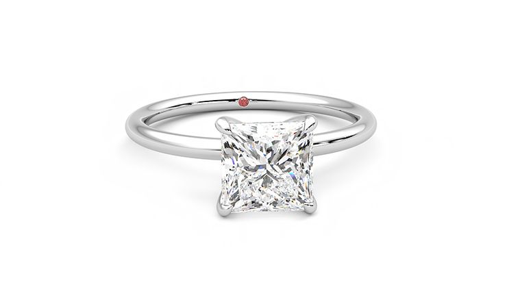 Taylor & Hart Demure Princess Engagement Ring 360 degree image 2