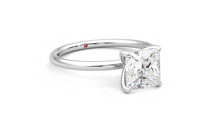 Taylor & Hart Demure Princess Engagement Ring 360 degree image 5