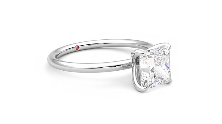 Taylor & Hart Demure Princess Engagement Ring 360 degree image 6