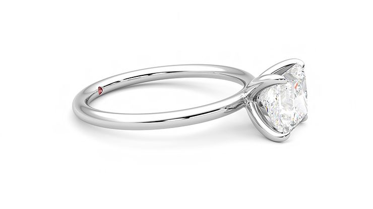 Taylor & Hart Demure Princess Engagement Ring 360 degree image 8