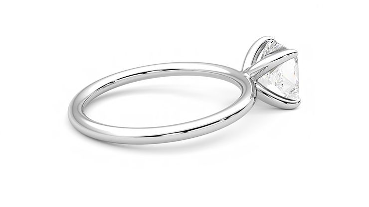 Taylor & Hart Demure Princess Engagement Ring 360 degree image 11