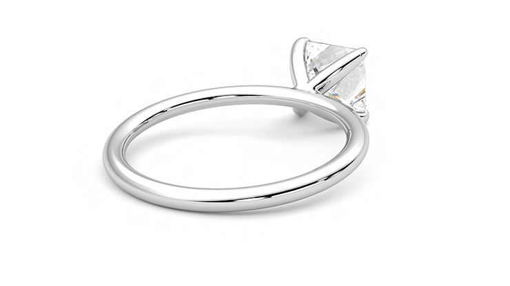 Taylor & Hart Demure Princess Engagement Ring 360 degree image 13