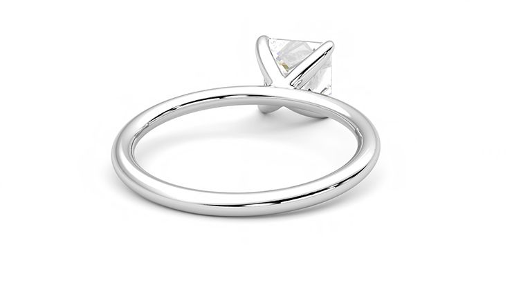 Taylor & Hart Demure Princess Engagement Ring 360 degree image 14